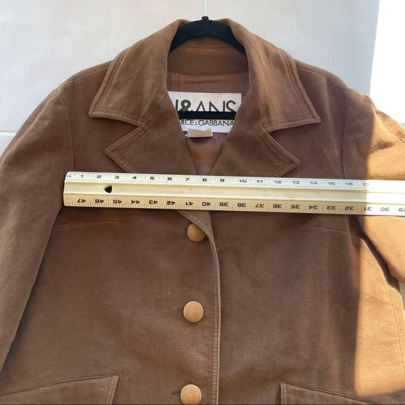 J&ANS Dolce & Gabbana Brown Coat Women’s size Medium made in Italy - Picture 15 of 17